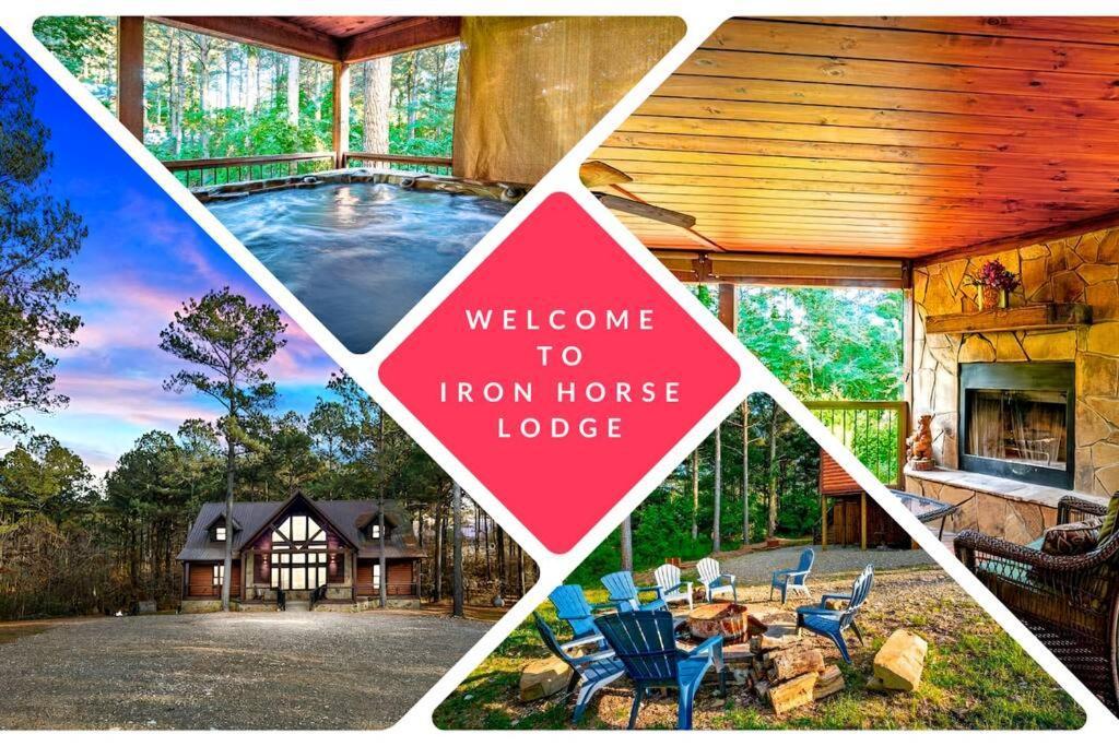 Iron Horse Lodge Sleeps 18, Games, Fire Pit, Hot Tub, Ev, More Broken Bow Eksteriør billede